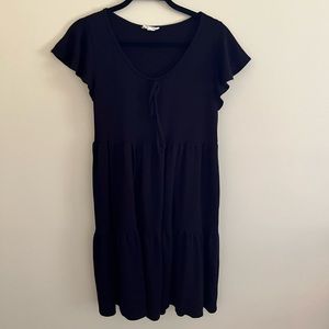 Black Knit Tunic Dress